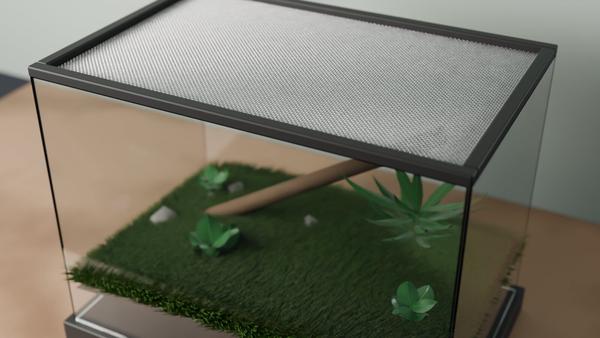 Drahtnetz V2A Edelstahl B: 1.4mm D: 0.7mm M: 12 – 3D-Visualisierung