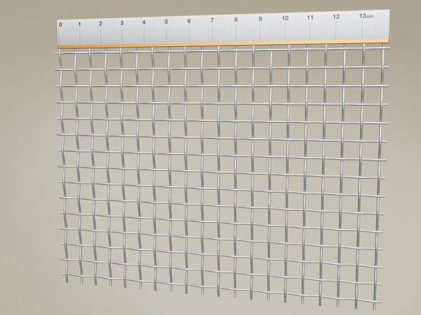 Drahtnetz V2A Edelstahl B: 6.3mm D: 1mm M: 3.5 – 3D-Visualisierung